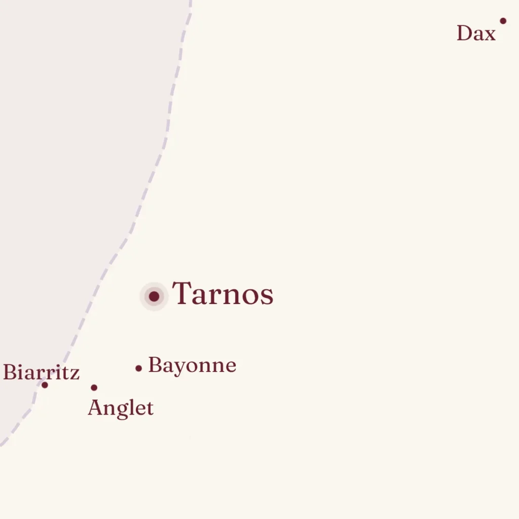 Carte de la zone d'intervention : Tarnos, Bayonne, Anglet, Biarritz et Dax